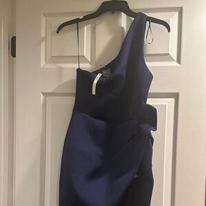 ASOS Navy One-Shoulder Dress